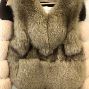 Brand new fox fur vest